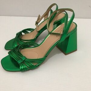 Jewel Badgley Mischka Women's Michelle Evening Block Heel Sandals Size 37